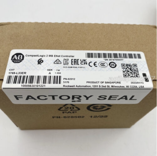 1769-L33ER New Allen-Bradley CompactLogix 5370 Ethernet Controller, 2MB Memory